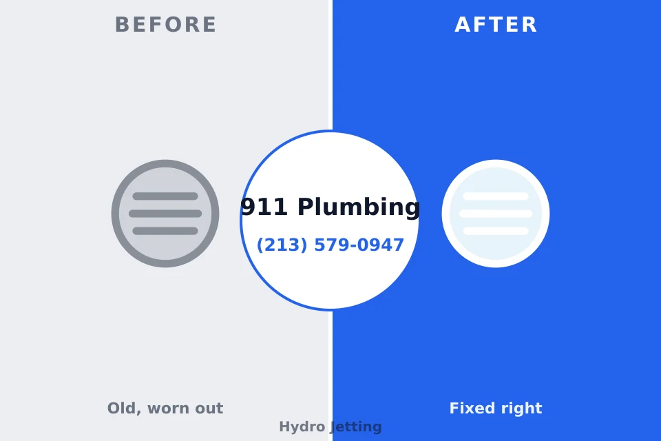 Before and after: plumbing repair Caledonia, MI